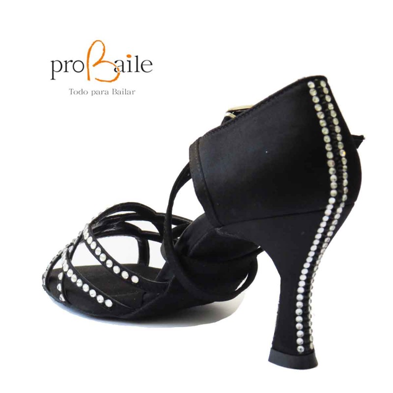 Zapatos salsa mujer con pedrería