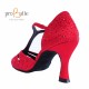 Zapatos de baile rojos brillantes